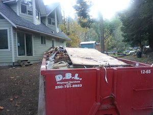 Worksite Clean Up - Waste Bin Loaded